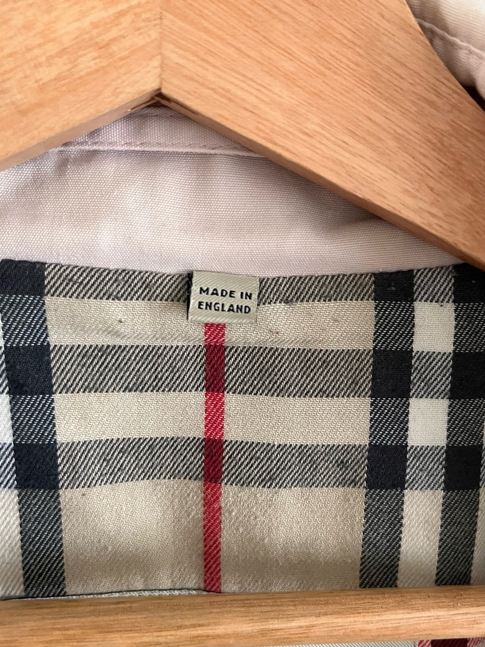 Burberry London Slim Fit Light Pink Trench Coat Nova Check UK12 US10 - Picture 9 of 15